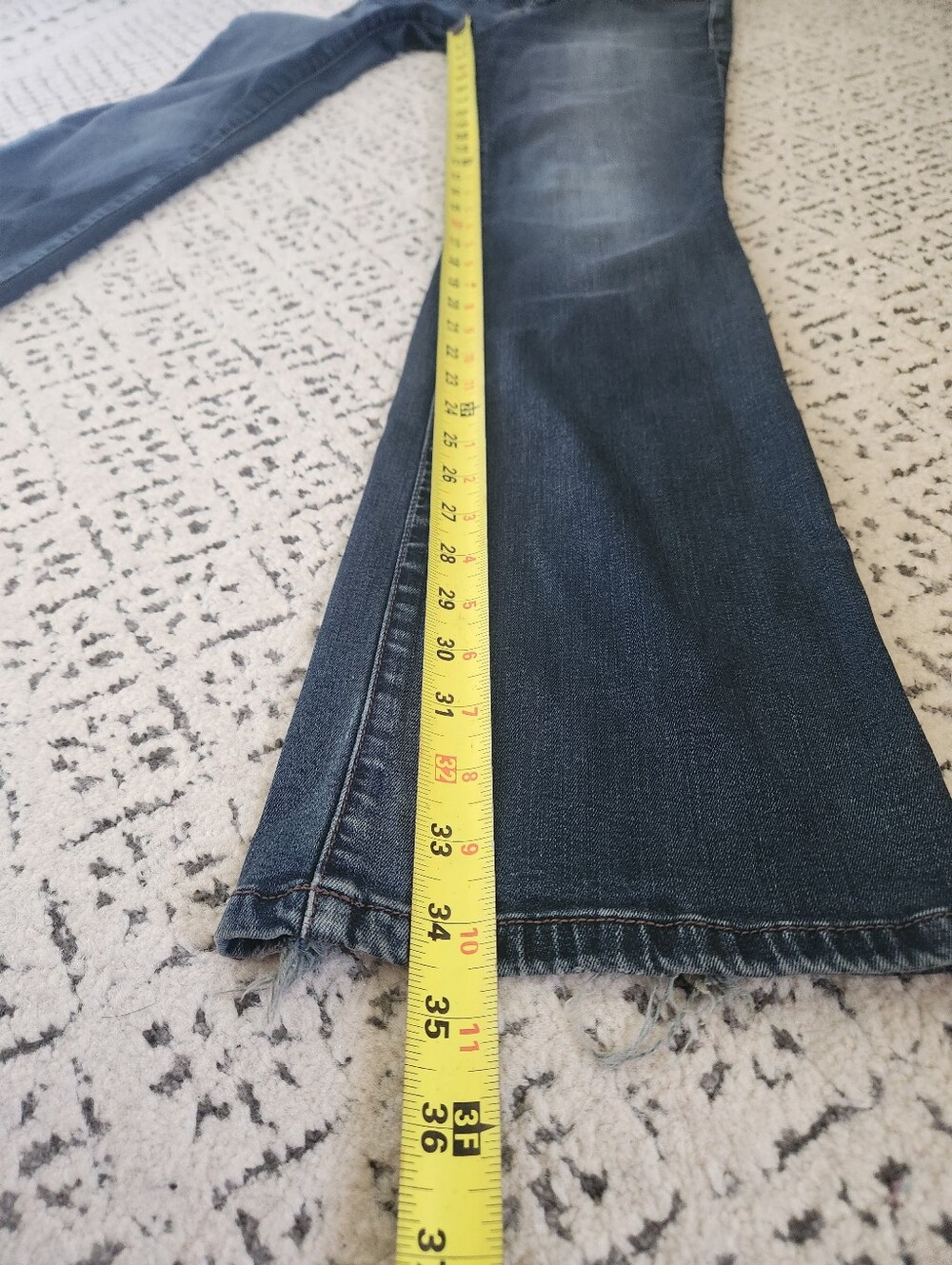 Level 99 Chloe Boot Cut Jeans Low Rise Back Of Hems Frayed Anthropologie 27 - Picture 13 of 15